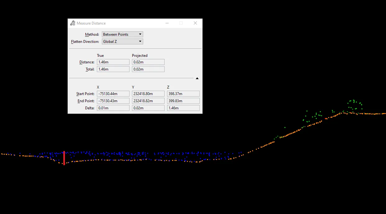 Bathymetry Cross Section